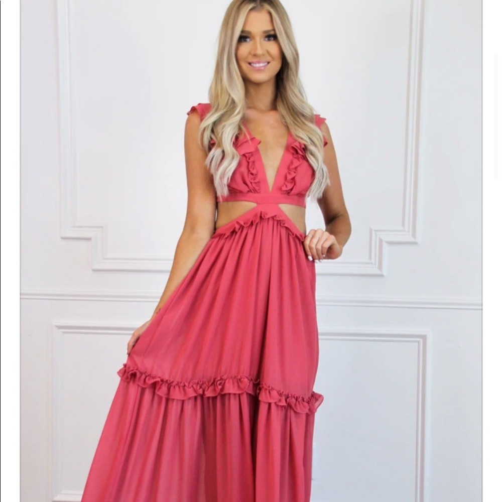 Bella and Bloom maxi dress with cut outs